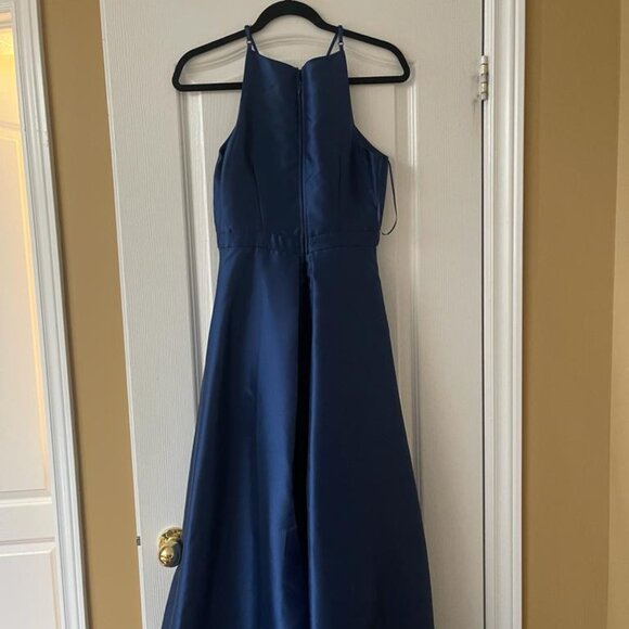 Navy Blue Evening/Prom/Wedding Guest Dress Size Small - Picture 4 of 5